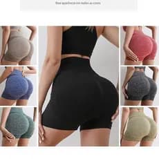 Short Modelador de Bumbum Fitness – Cores Sortidas, Vermelho, preto, cinza e marron