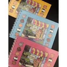 Kit 1/2 Livro Caderno de Colorir Capa Dura 50 folhas Escolha a sua Cor