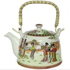 BULE DE CHÁ CHALEIRA COM INFUSOR PORCELANA 850ml