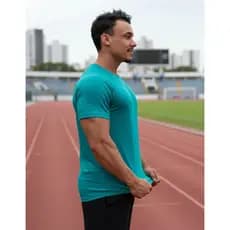 Camiseta Performance Tech Modal Masculina Manga Curta Proteção UV 50 Poliamida Corrida Academia