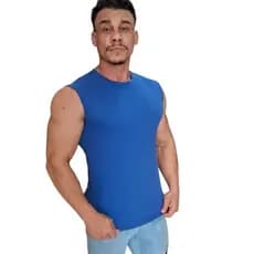 Regata Supino Camiseta Masculina Machão 100% Algodão Básica Lisa Fechada Japonesa Longline