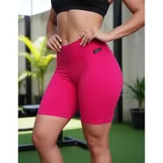 Short Feminino de Academia Shorts Muscula莽茫o Cintura Alta Treino Dan莽a Crossfit