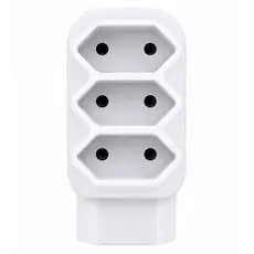 Adaptador Benjamim Plugue Extensão de 4 Tomadas Bipolar 2 Pinos