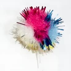 Pompom Com Brilho Laço Penteado Cães e Gatos 40 Un