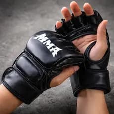 Luva MMA Meio Dedo Original Profissional Treino Boxe Muay Thai Proteção Conforto Ajustável Premium