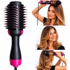 Escova Secadora e Alisadora Elétrica Quente Cabelo Com 3 Em1 Hair Styler - Para todos cabelos