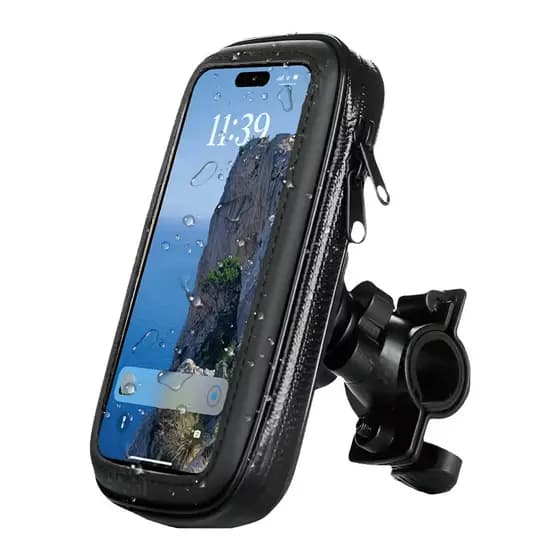 Suporte de Celular à Prova d'Água para Moto e Bicicleta para Celular até 6.6 Polegadas Gps Motoboy