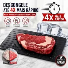 Tábua Mágica para Carne, Peixe e Frango | Bandeja de Descongelamento para Alimento na Cozinhas, Reduz Tempo do Degelo