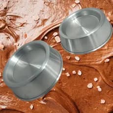 Forma de bolo Ballerine N 22 e 25  Forma Assadeira Bolo Redonda Piscina Vulcao  em Aluminio