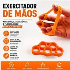 Fortalecedor De Dedos Silicone Exercitador De Mão Fisioterapia Força  Antebraço Resistente  Estresse