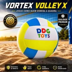 Bola Vôlei Semi Profissional Oficial Resistente Macia Treino Praia Quadra Vortex Volley X