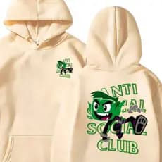 Moletom Canguru 100% Algodão de Frio Anti Social Jovens Titans Mutano Streetwear Adulto Infantil