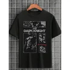 Camiseta Batman Herói Rico Blusa 100% algodão T-shirt Camisa Entrega Rápida Dark Knight