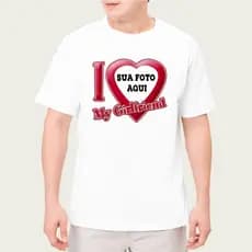 Camiseta Girlfriend Boyfriend Blusa Casal T-shirt Camisa Unissex Algodão