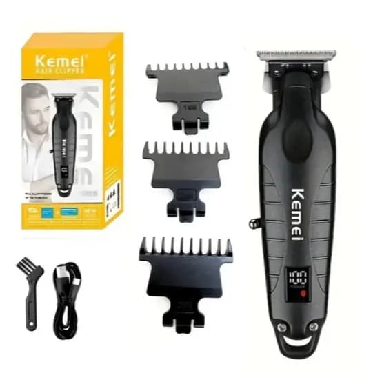 Maquina Profissional Kemei De Acabamento Original KM2293 Display - Bivolt ENVIO IMEDIATO