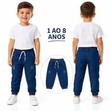 Calça Jogger Cargo Calca Infantil Menino 1 ao 6 anos