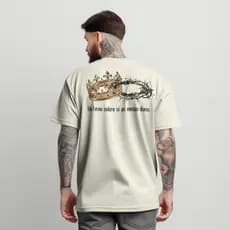 Camisa Algodão Cristã Jesus Oversized Streetwear Masculina Academia Treino