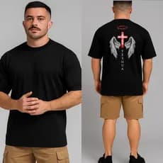 Camiseta Oversized YES 01 Masculina Premium 100% Algodão Streetwear Estilo Perfeito Moda Academia