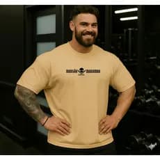Camiseta Oversized Musculação Treino Academia Mansão Maromba 02 Bodybuilder