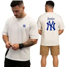 Camiseta Oversized Kees 02 Masculina Premium 100% Algodão Streetwear Estilo Casual Perfeito Academia