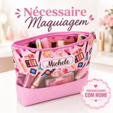 Nécessaire para Maquiagem  Personalizada com nome | Presente Criativo / autocuidado