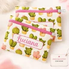 Organizador de bolsa personalizado com nome| Porta treco | Porta absorvente | Mini nécessaire multiuso.