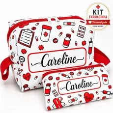 Kit farmacinhas personalizadas com nome.