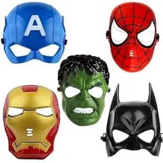 Máscara de Super Heróis, Homem Aranha, Hulk, Capitão América, Homem de Ferro, Batman, Pânico (Ghostface)-Carnaval-Festas
