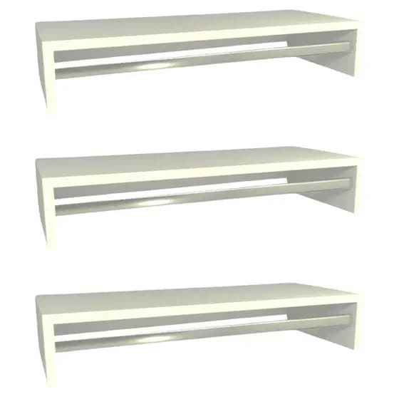 Kit Cabideiro de Parede 70cm - Arara para Roupas - Multiuso