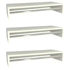 Kit Cabideiro de Parede 70cm - Arara para Roupas - Multiuso
