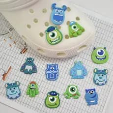 Sapato Encantos Decorações Pinos Novo Colorido Monstro DIY Sapatos Charme Botão