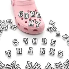 Shoe charmsPara Sandálias De Encanto Calçados Carta A-Z NúmeroAdaptar Pin Decorar Fivela Presentes1 Pcs