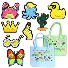 para bolsa, não para sandália,Saco De Buraco EVA Grande Para for Bogg Praia De Pato Fivela Decorativa