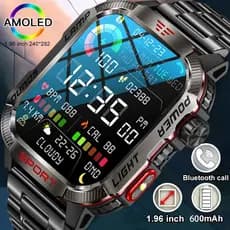 LIGE Esporte relógio inteligente lanterna bússola freqüência cardíaca fitness ip68 à prova dip68 águasmartwatch