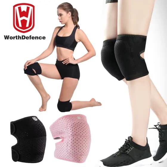 Worthdefence EVA Joelheiras Para Dança Vôlei Yoga Mulheres Crianças Homens Patella Brace Suporte Fitness Protetor Equipamento De Trabalho