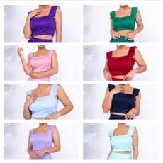 Cropped Top Com Bojo Moda Feminina cod 054