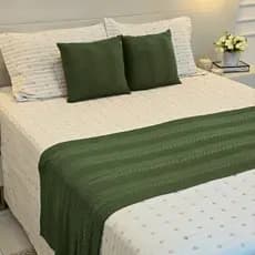 Peseira Manta Tricot Cama Casal Queen King Links - SOMENTE A PESEIRA