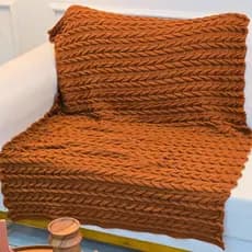 Manta de Tricot Sofá Poltrona 150x100cm Aconchego Decorativa Sala