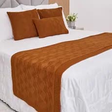 Peseira Manta Tricot Cama Casal Queen King Aran - SOMENTE A PESEIRA