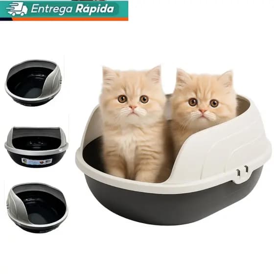 Caixa de Areia sanitária Bandeja Higiênica Para Gato Furacão Pet