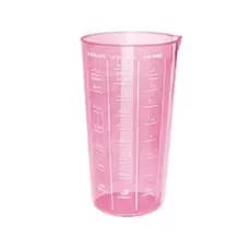 Copo Medidor Rosa Graduado de Plástico 570ml Confeitaria