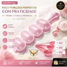 Boleador de Brigadeiro + Colheres Dosadoras Enrolador de Sushi e Beijinhos