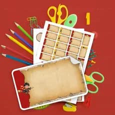 Kit Etiquetas Escolares Bruxinho Mágico para Material Escolar Infantil e Uso Escolar