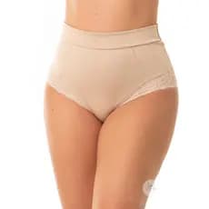 Calcinha Comportada Com Detalhe Renda Feminina