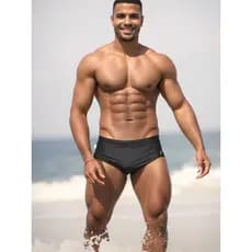 Sunga Boxer Bienpati - Ultra Black Preta com Bojo Removível Praia Verão - Branca - Moda praia - Lisa
