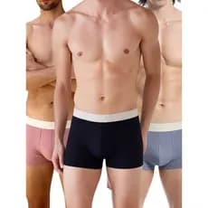 Kit 3 Cueca Boxer Premium Toque Gelado Canelada Masculina Confortável Roupa Íntima Bienpati