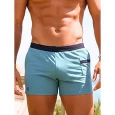 Sunga Boxer Highway Pistache Masculina Estilo Resort Moda Praia Verão Verde Tendência Bienpati