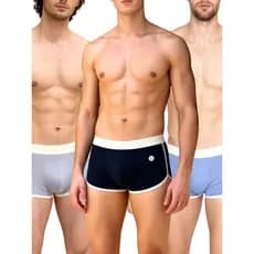 Kit 3 Cueca Boxer Elite Canelada Masculina Algodão Confortável Roupa Íntima Premium Bienpati