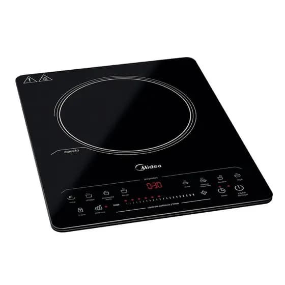 Cooktop de Indução Midea 1 Boca Portátil Painel Digital Preto - 220v