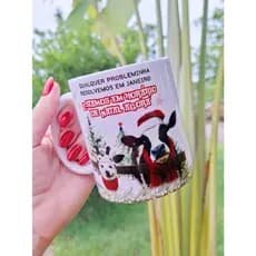 CANECA FRASE ENGRAÇADA DE NATAL/ NATALINA